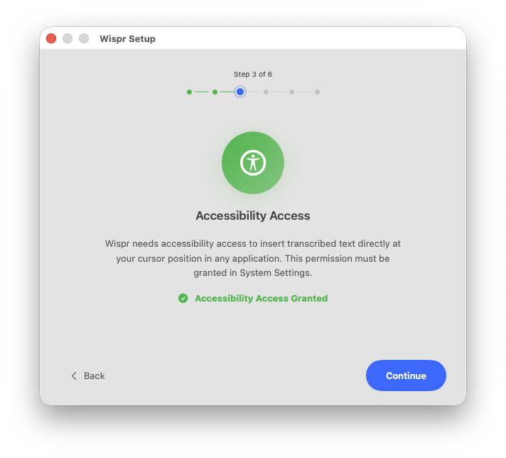 Enable accessibility